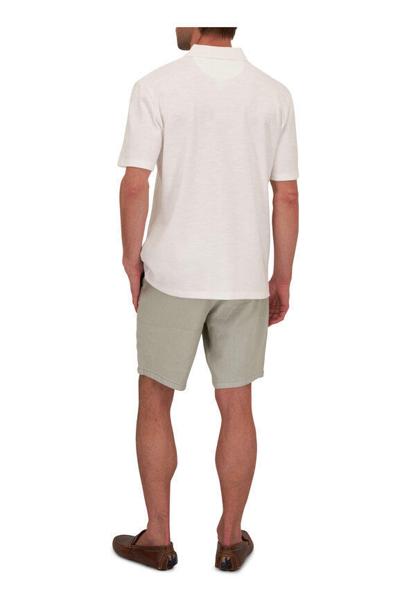 Hudson - Shell Green Linen Chino Shorts 