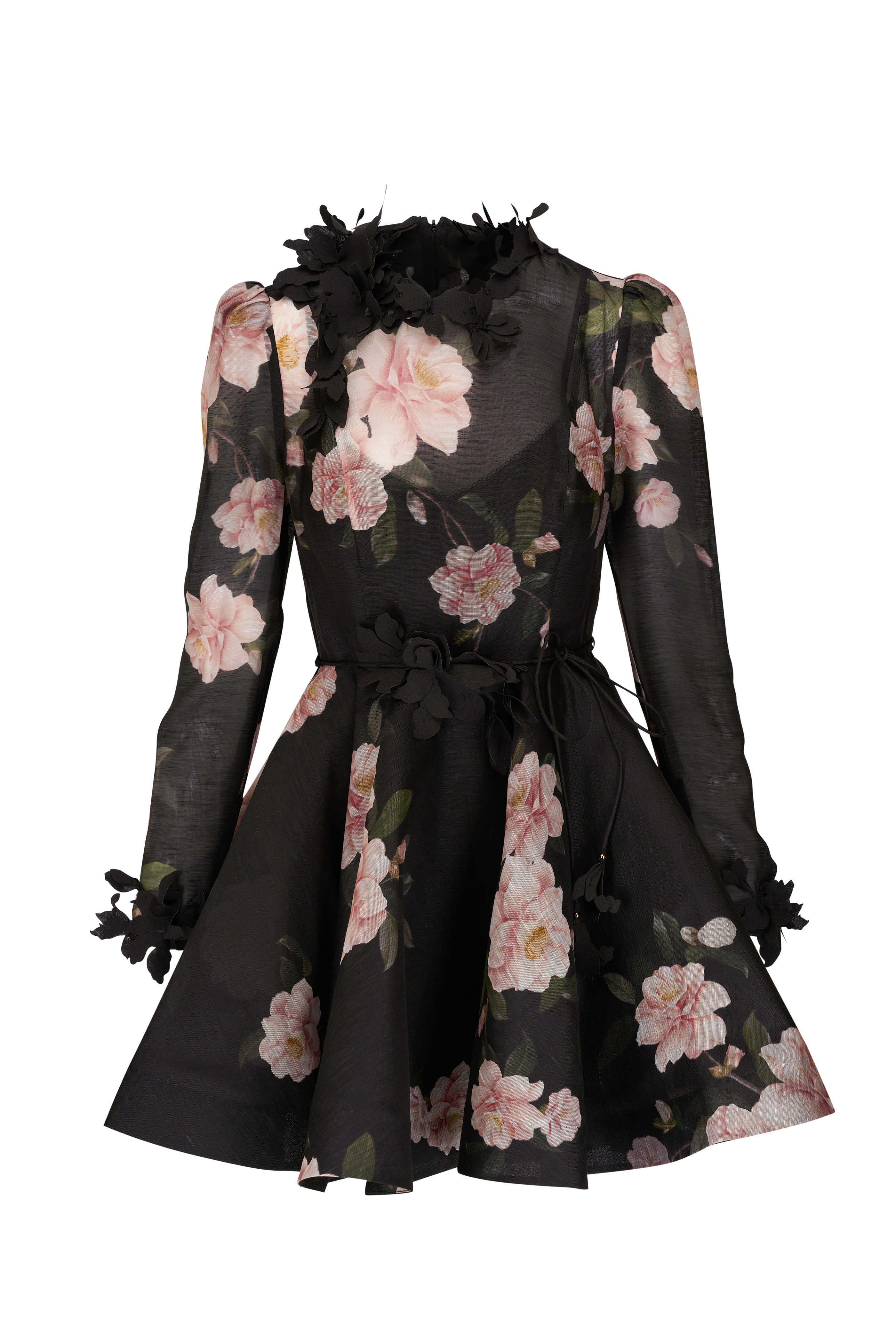 Zimmermann - Natura Liftoff Black Camilla Mini Dress