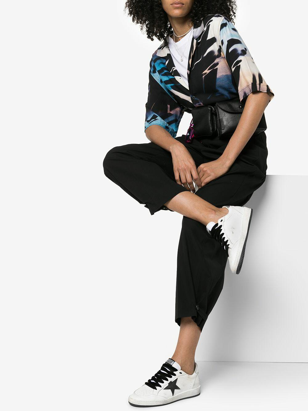 Golden Goose - Women's Ball Star White & Black Glitter Sneaker