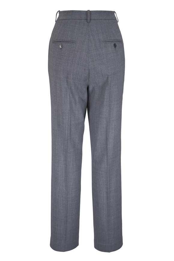Michael Kors Collection Samantha Agate Gray Stretch Wool Pant - view 6