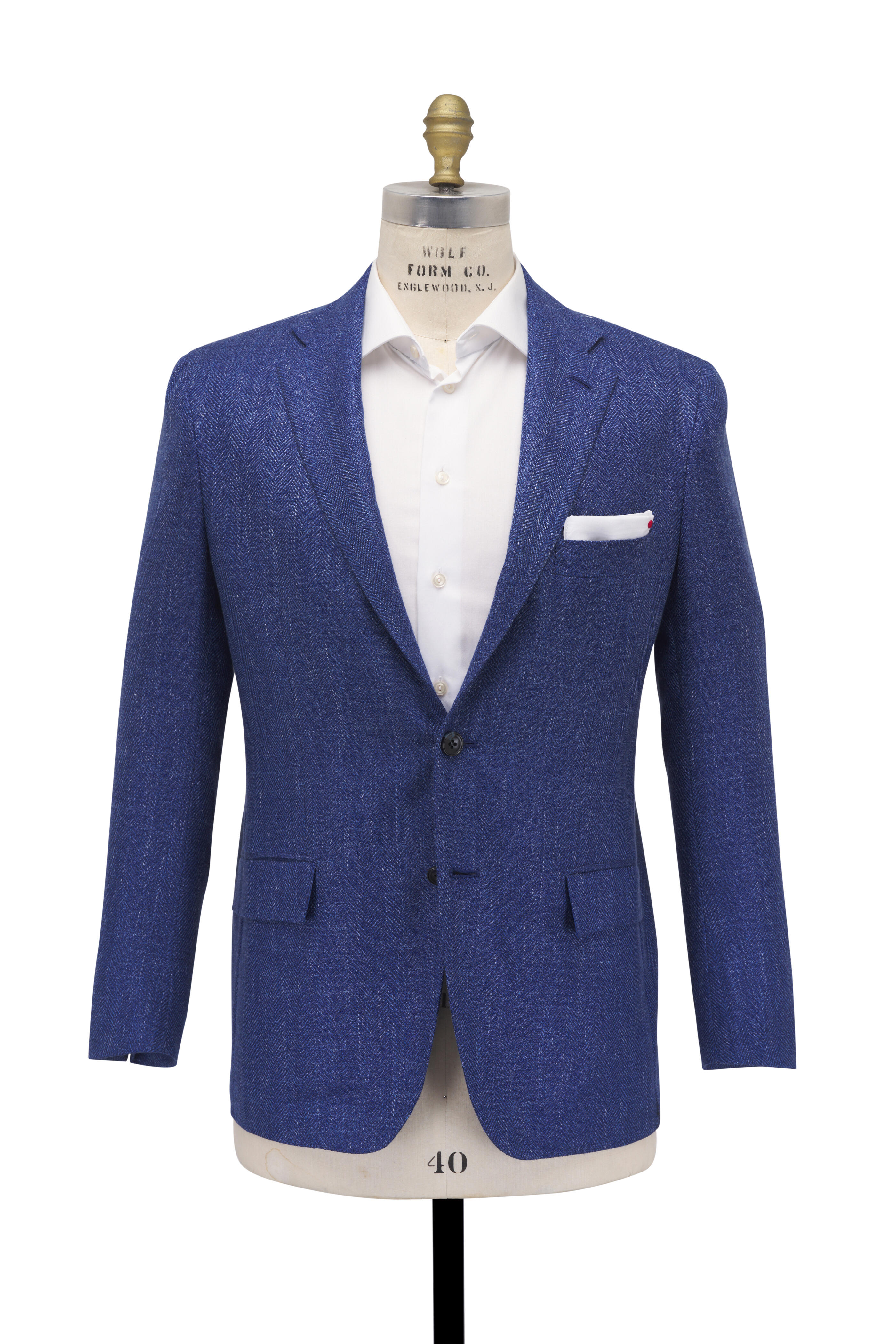 Kiton - Navy Blue Wool, Cashmere, Silk & Linen Sportcoat