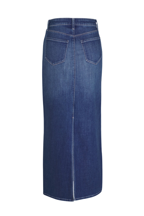 L'Agence - Miriam Apollo Blue Denim Maxi Skirt