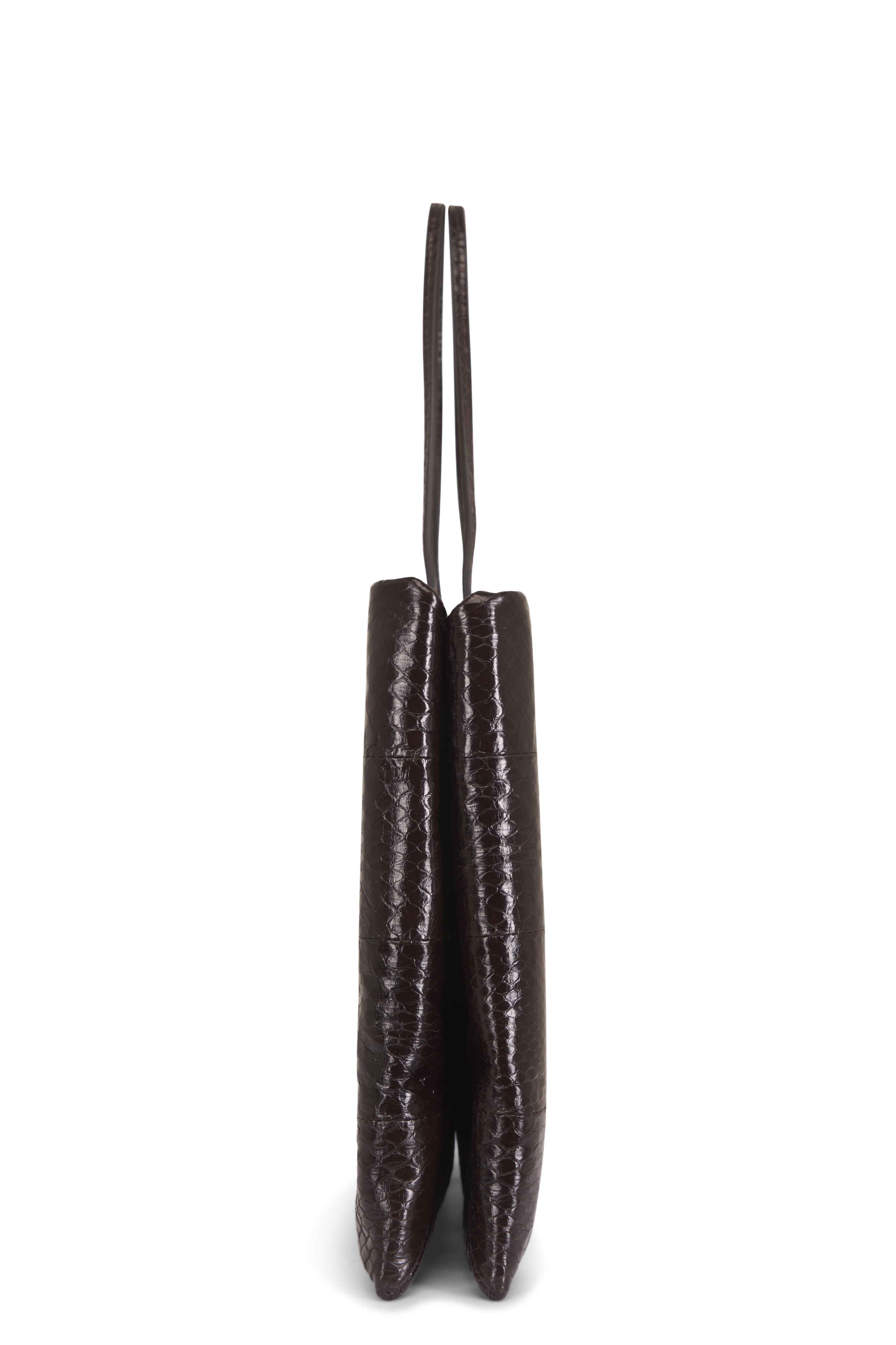 The Row - Large Cecily Dark Brown Tote - view 3
