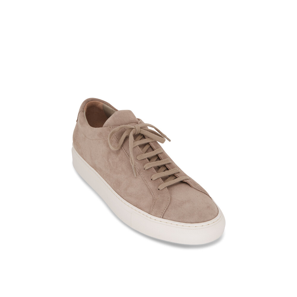 Common Projects - Achilles Tan Suede Low Top Sneaker