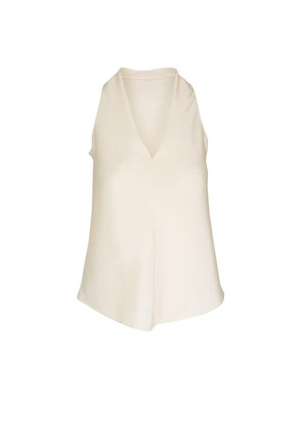 Peter Cohen Tux French Vanilla 4-Ply Silk Tank Top 