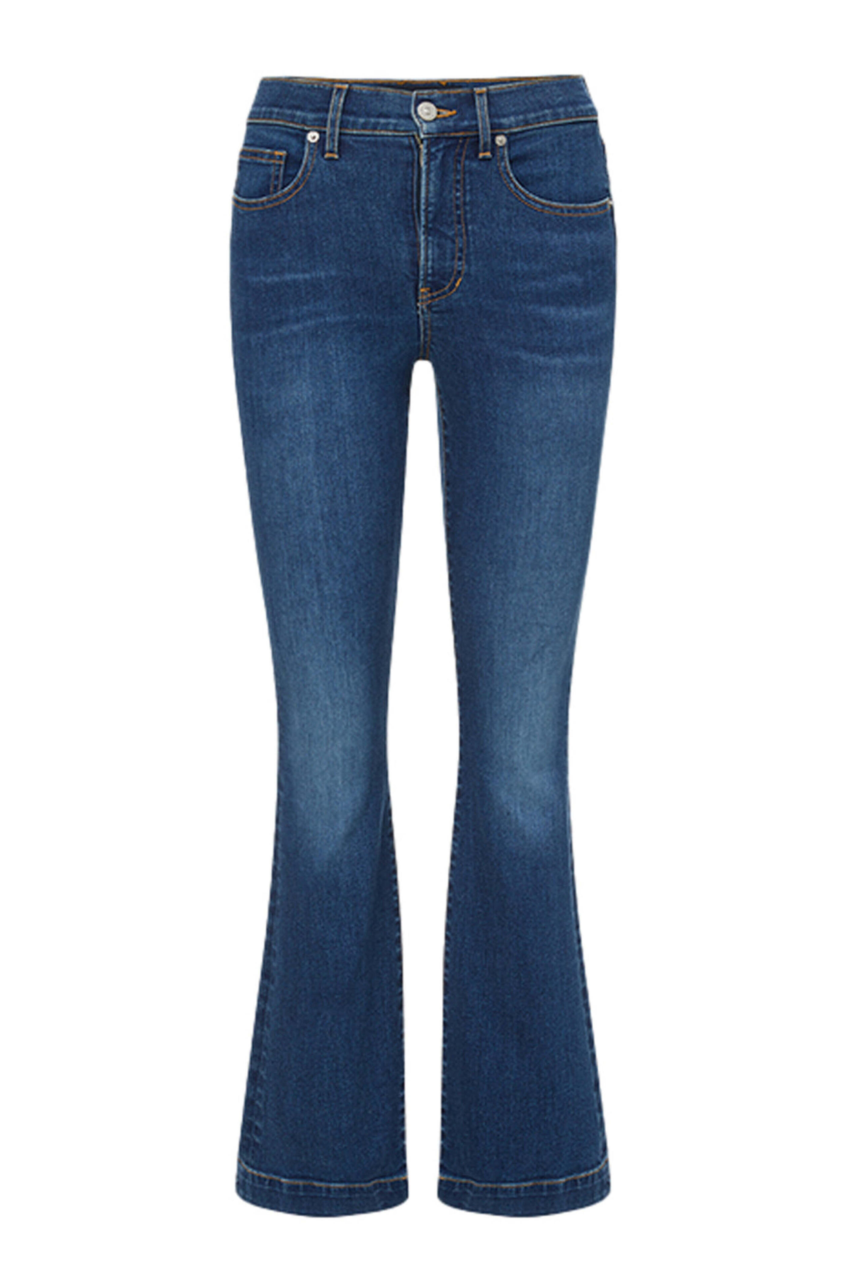 Veronica Beard - Carson Bright Blue Ankle Flare Jean