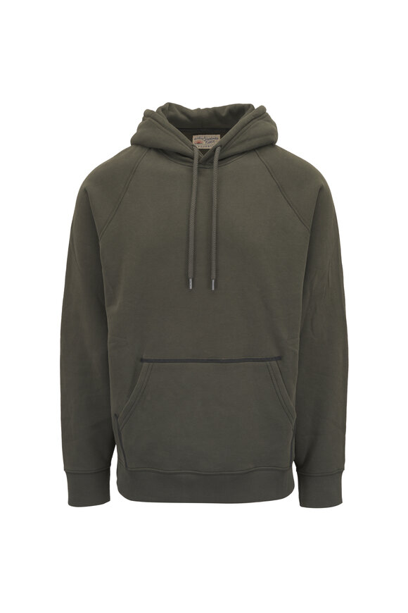 Faherty Brand High Standard Fall Evergreen Fleece Hoodie