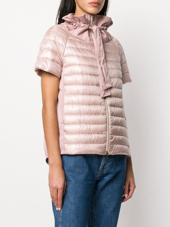 Herno - Blush Pink Contrast Back Puffer Jacket