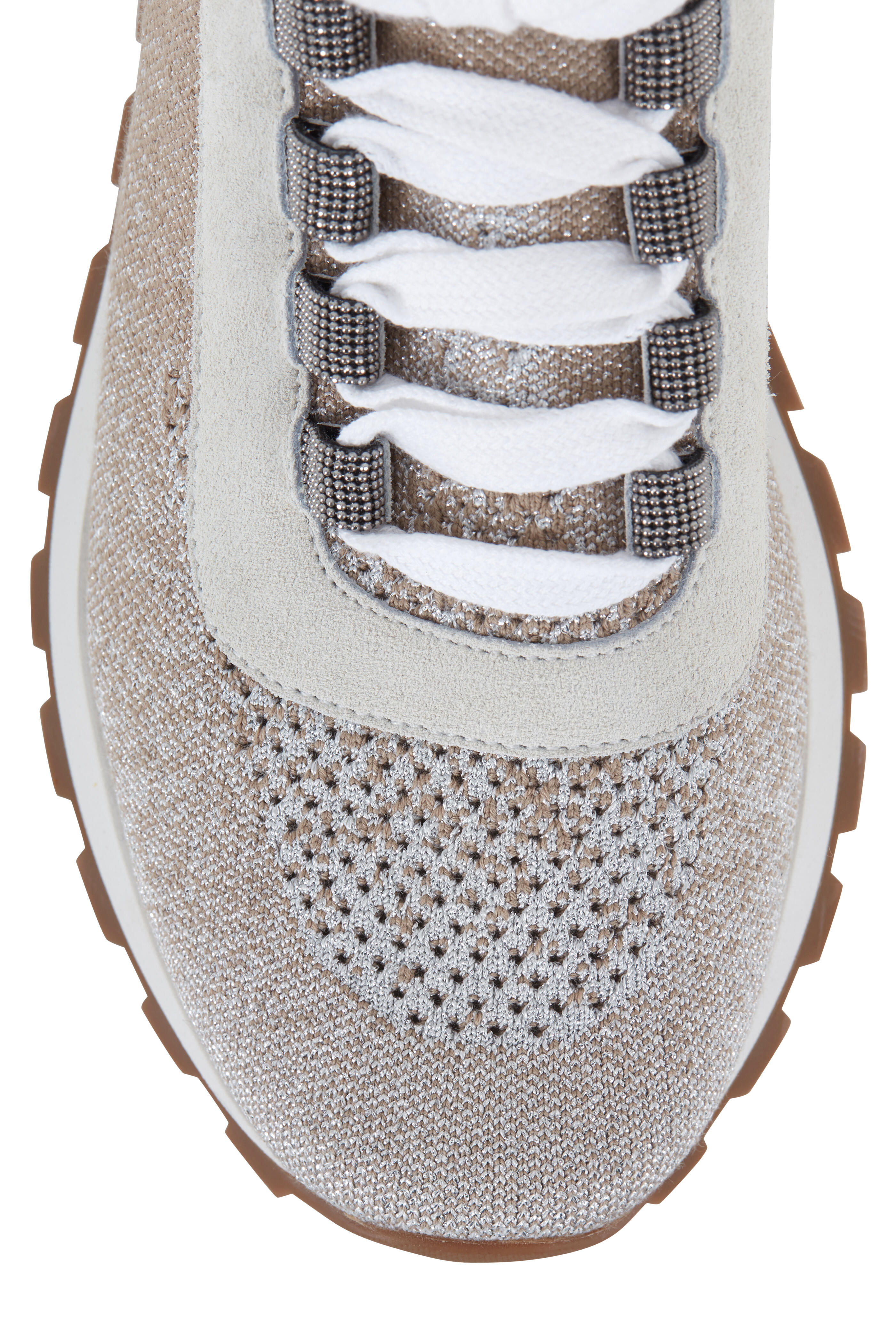 スニーカー MONILE KNIT SNEAKERS Brunello Cucinelli Knit Monili Runner Sneakers - Bergdorf