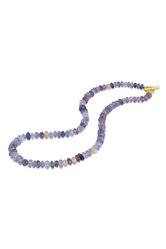 Leigh Maxwell - Multicolor Sapphire Bead Necklace 