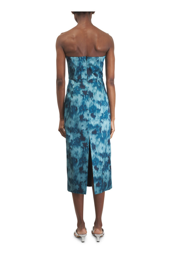 Michael Kors Collection Seaglass Multi Strapless Bustier Sheath Dress - view 3