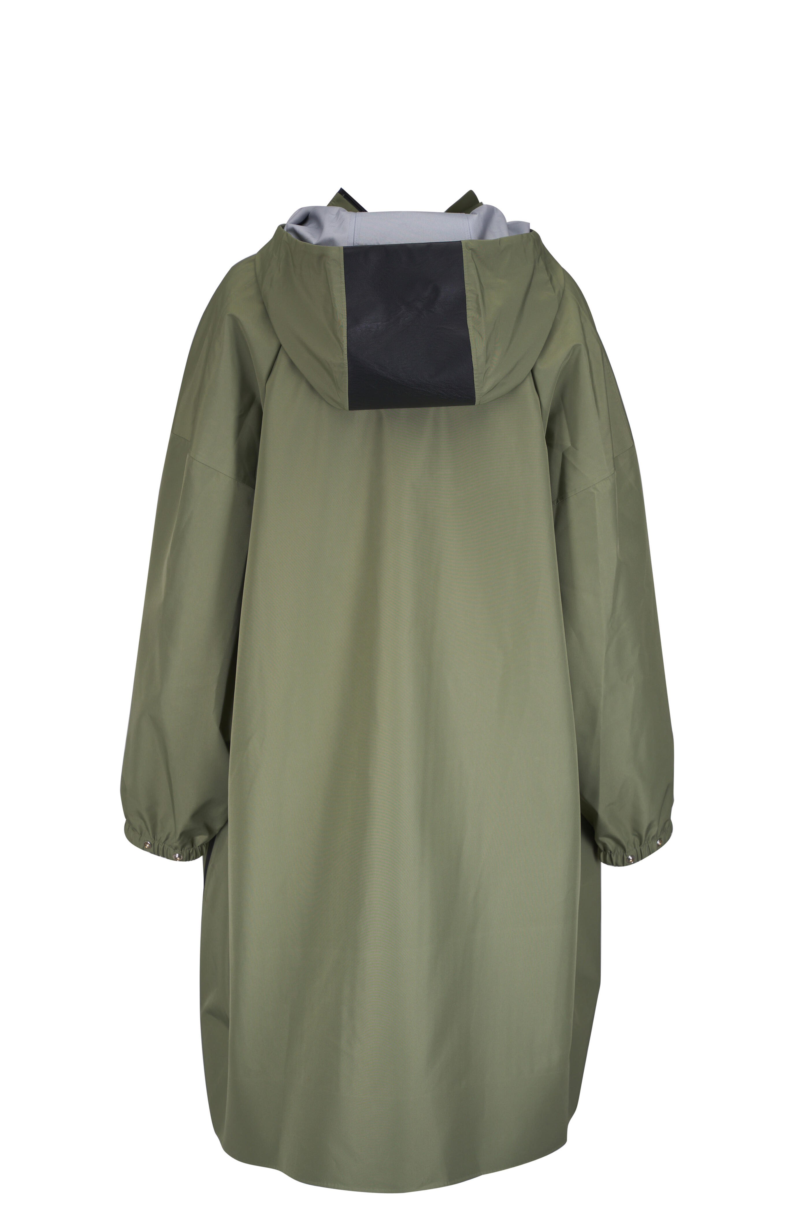 Jil Sander - Slate Green Technical Rain Cape