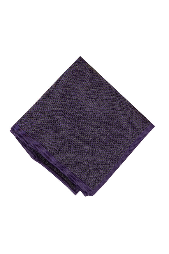 Brioni Violet Pochette Micro Pocket Square - view 1