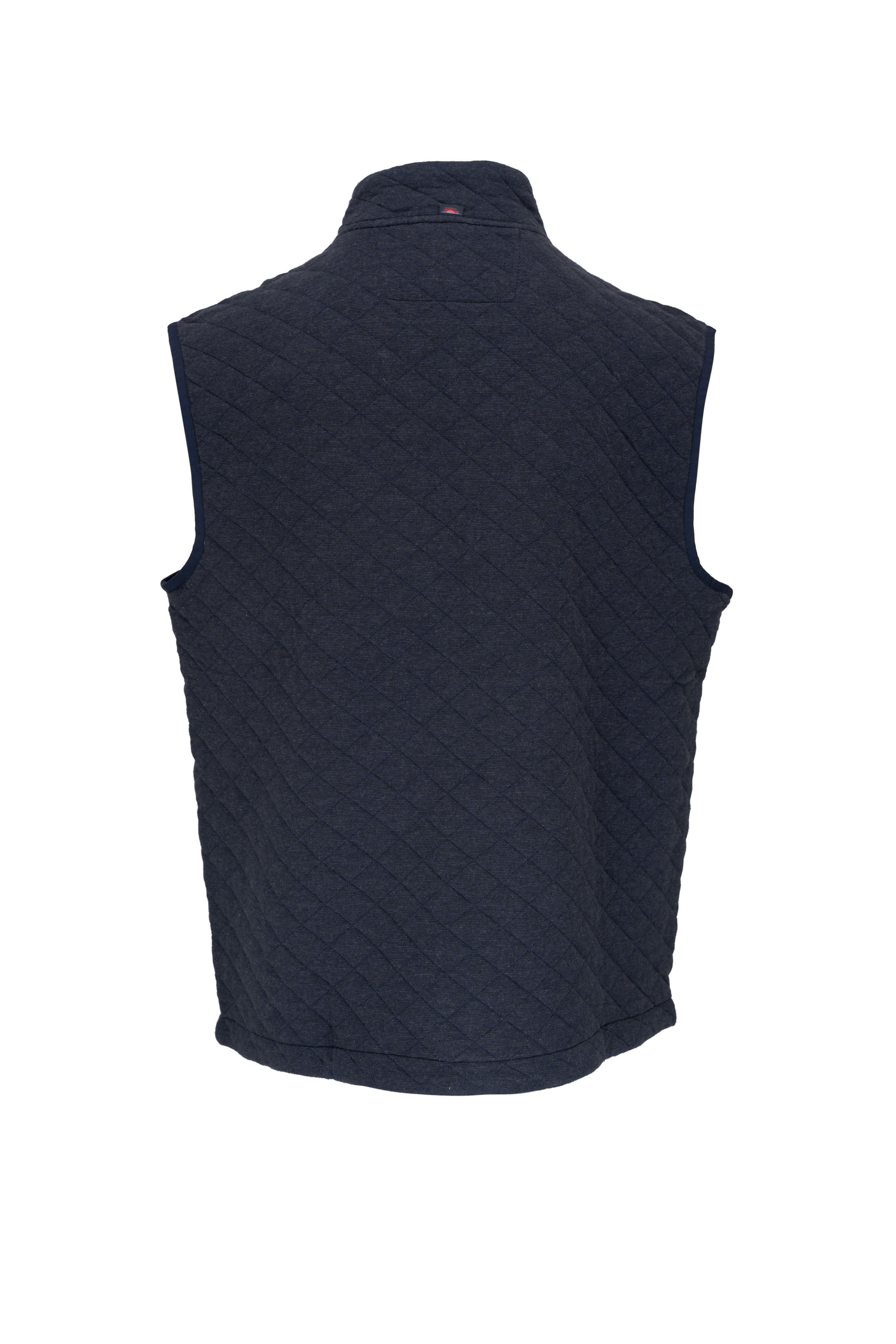 Faherty Brand - Epic Navy Melange Quilted Fleece Vest