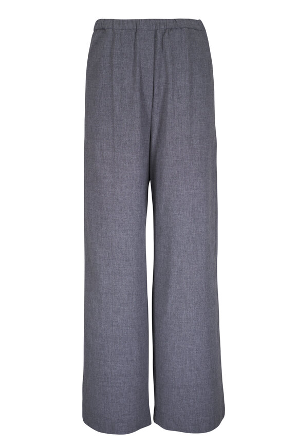 Totême Fluid Winter Mid Gray Melange Pant