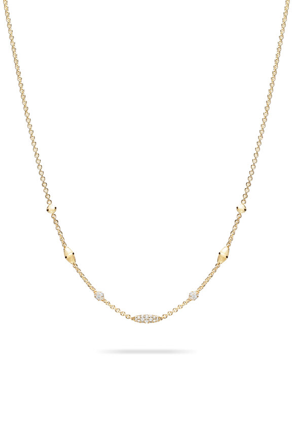 Paul Morelli 18k Yellow Gold Diamond Pipette Necklace - view 1