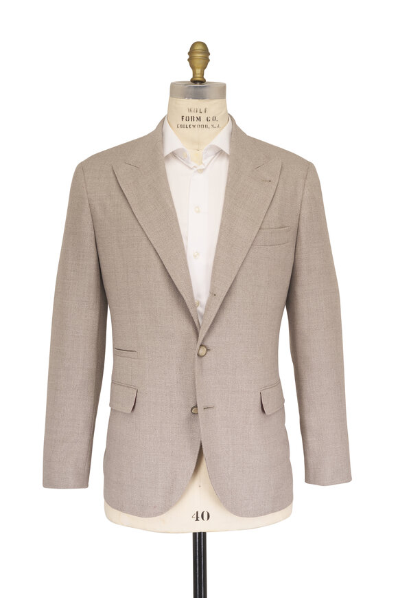 Brunello Cucinelli Granite Wool Mouline Sportcoat - view 2