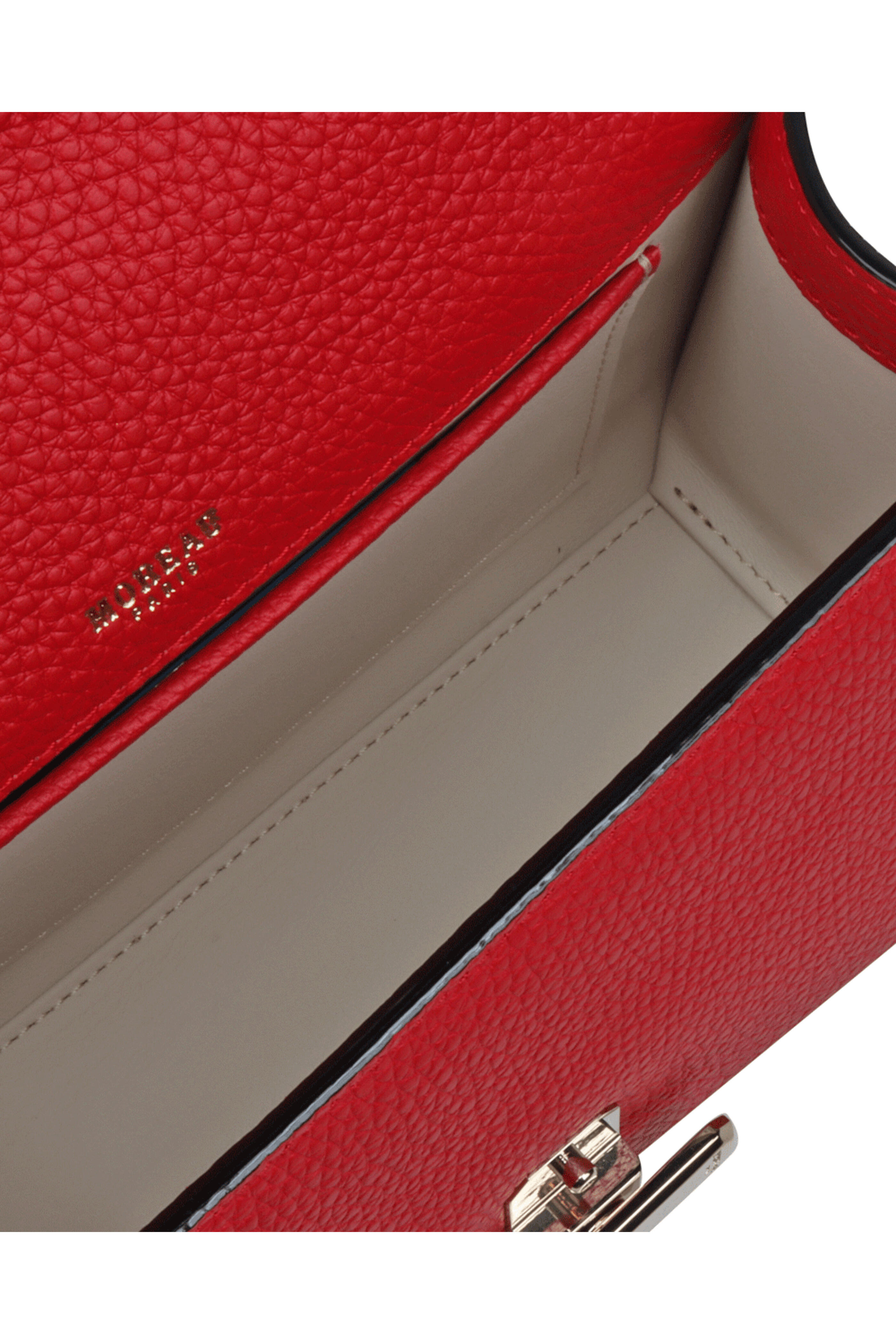 Moreau Paris - Small Ana Top Handle Bag in Red