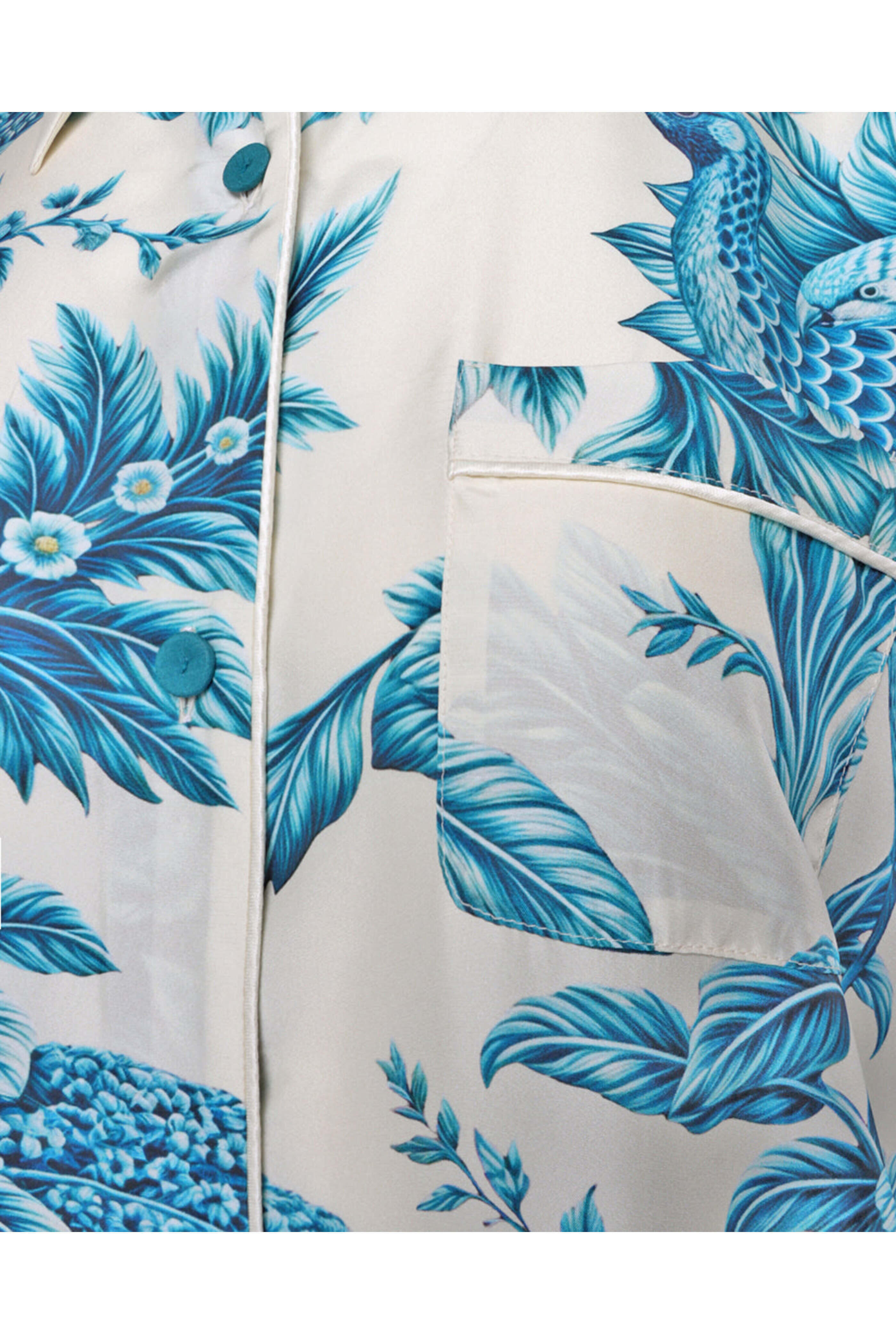 F.R.S. - Blue Toile Silk Antea Dress