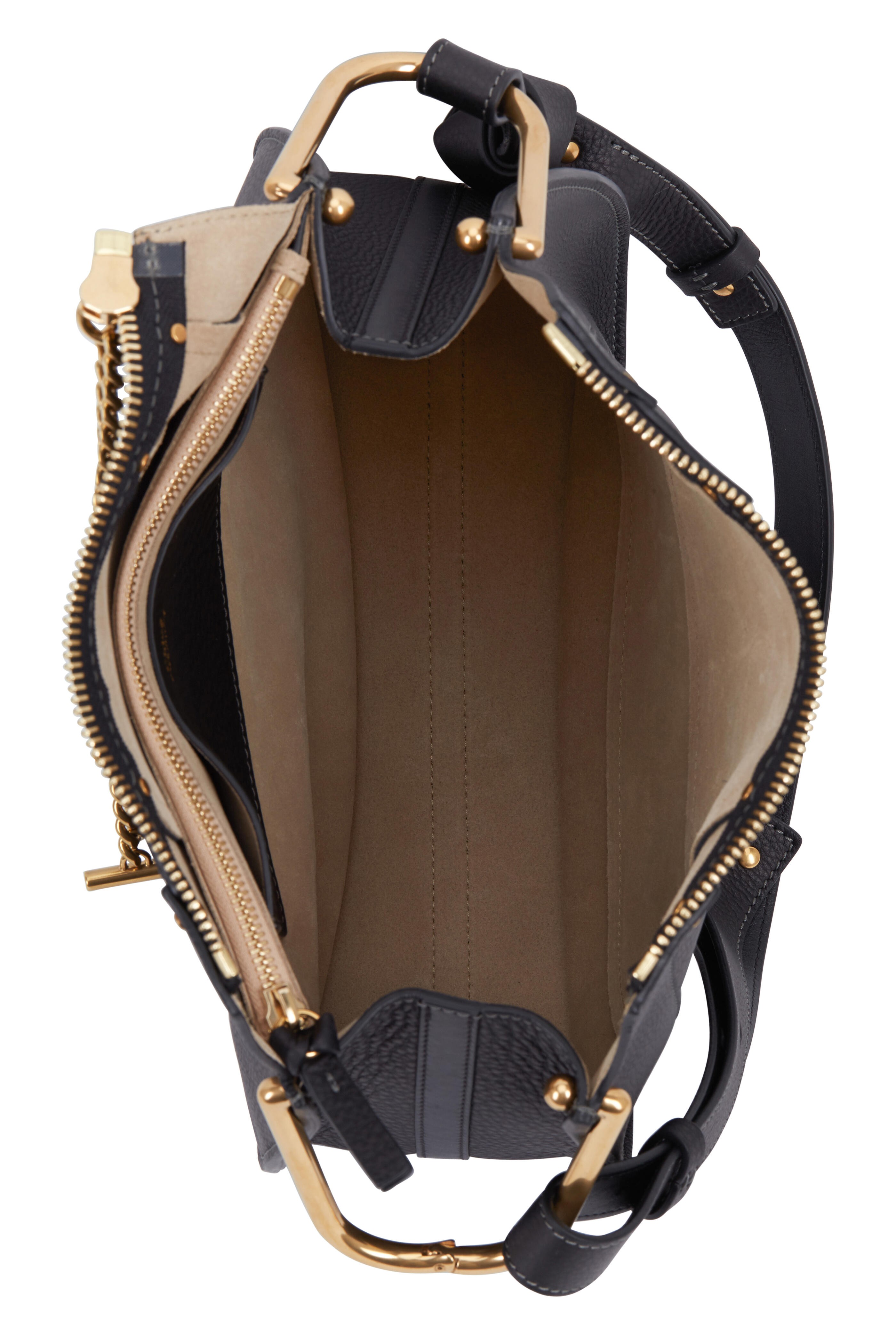 Chloé - Hayley Black Leather Convertible Hobo Bag