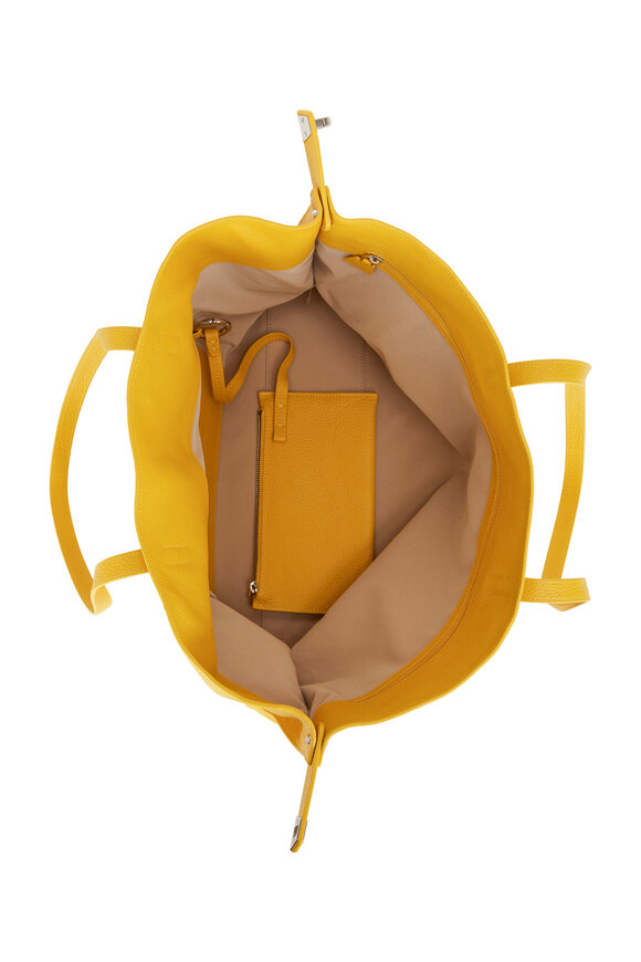Akris - AI Yellow Soft Leather Medium Tote