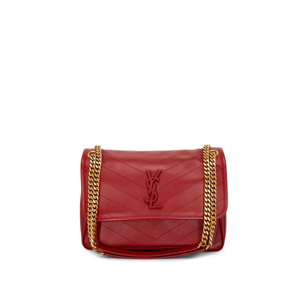 Saint Laurent Niki Mini Bag in Red