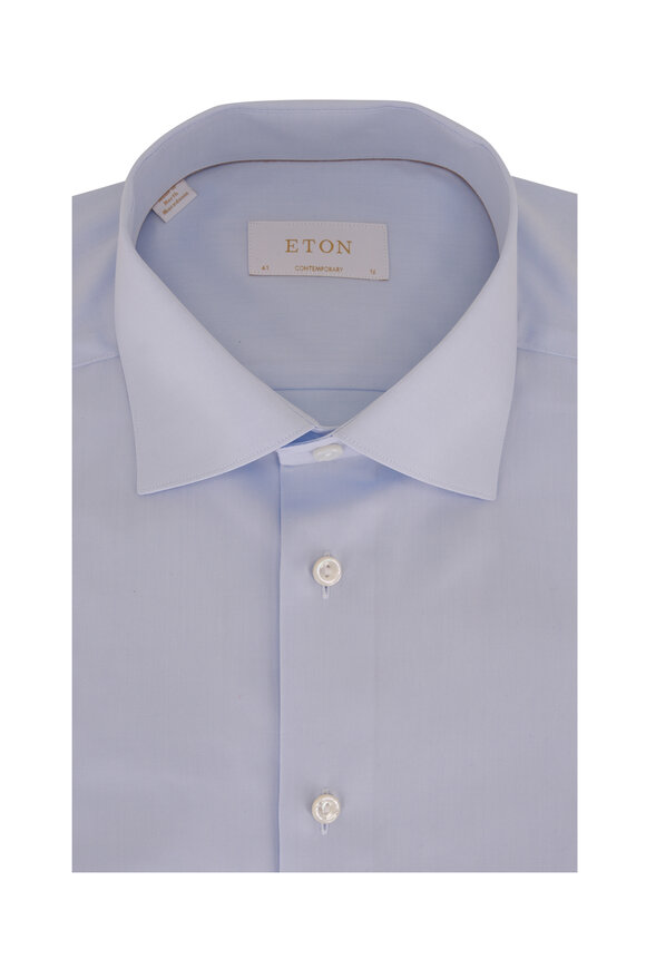 Eton Light Blue Solid Dress Shirt