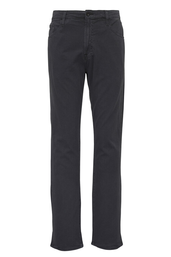 AG Everett Black Washed Stretch Five Pocket Pant