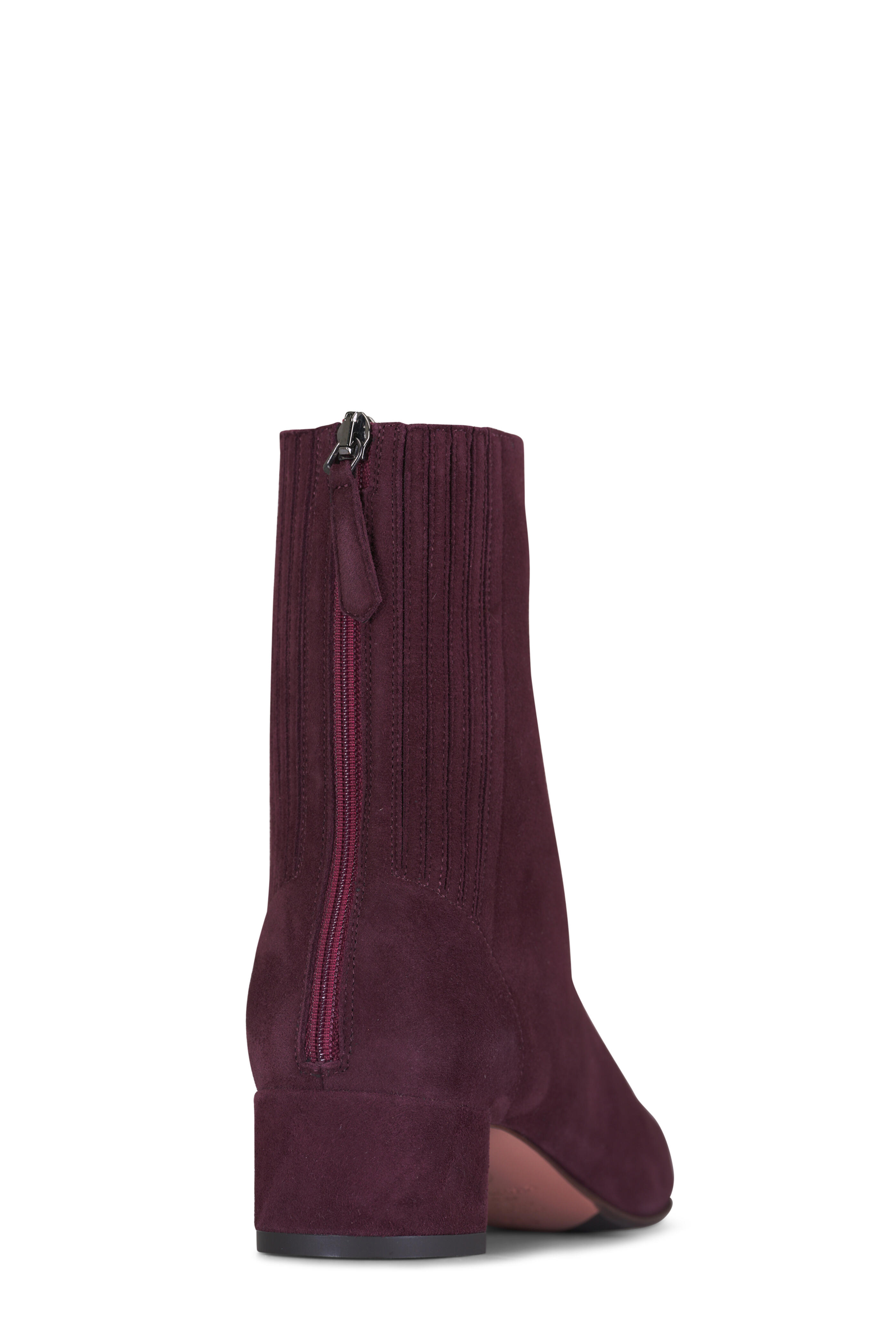 Aquazzura - Saint Honoré Plum Suede Boot, 35mm - view 3