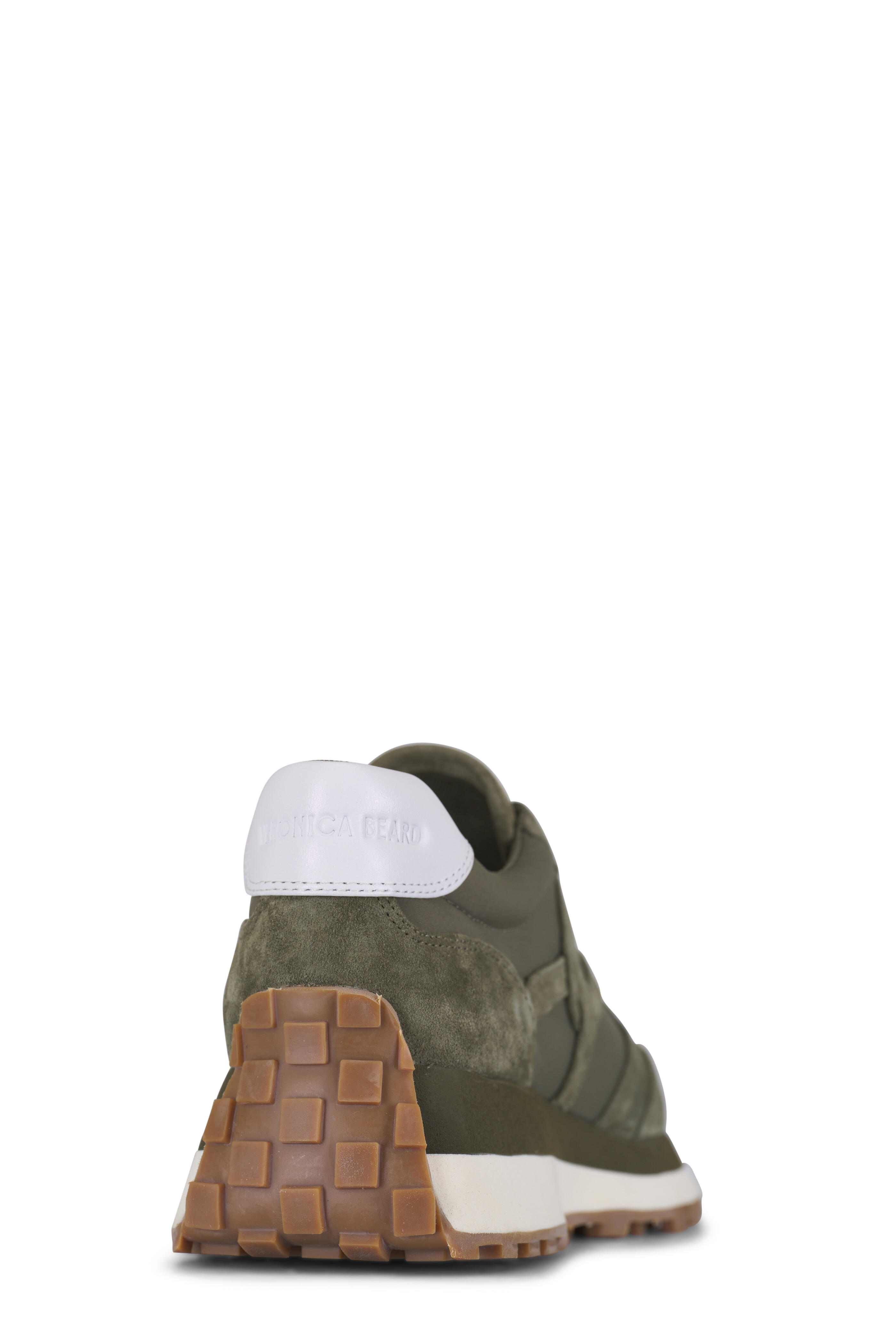 Veronica Beard - Valentina Army Green Suede & Leather Sneaker