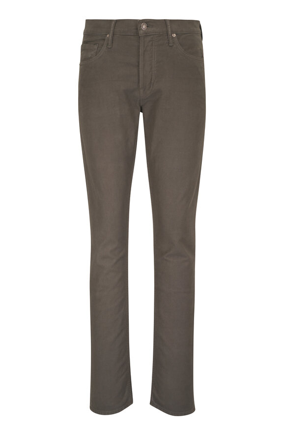 Tom Ford Titanium Moleskin Denim Five Pocket Pant - view 1