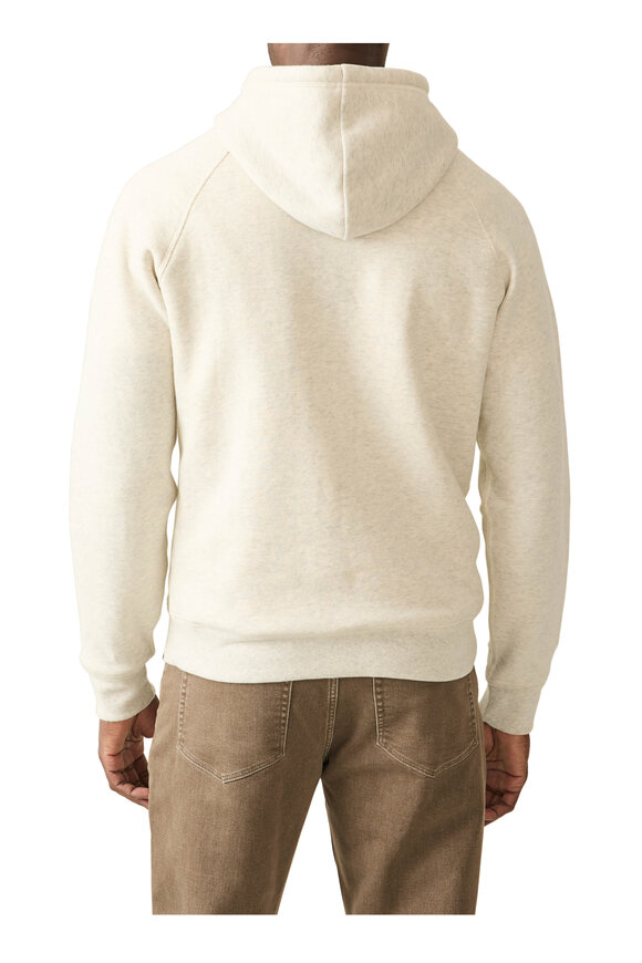 Faherty Brand - High Standard Ivory Heathered Fleece Hoodie