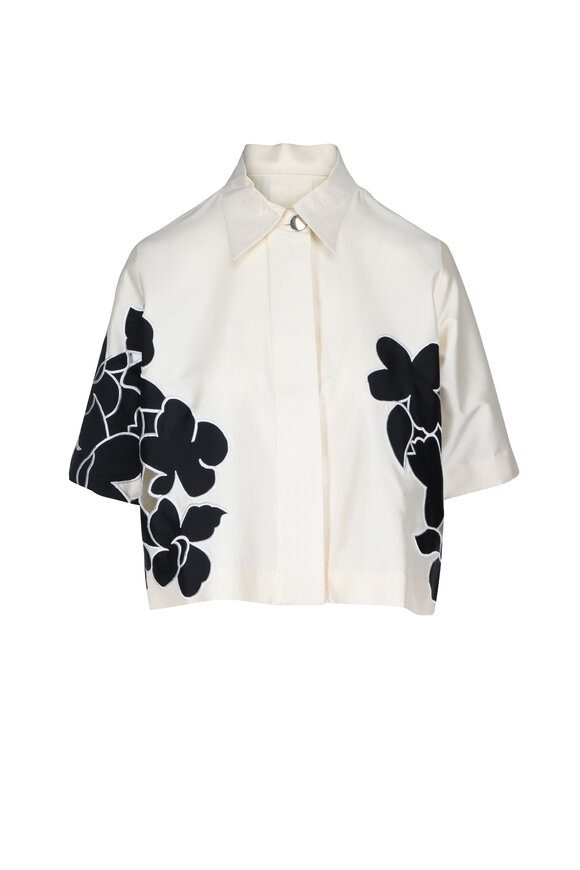 Lovebirds Guilia Ivory & White Blouse