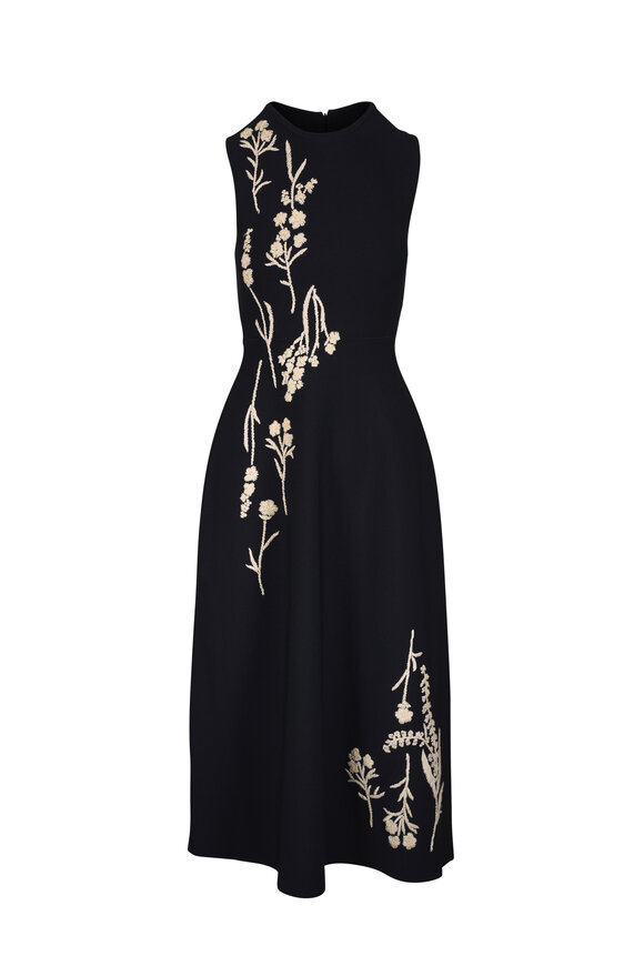 Carolina Herrera - Black & White Tweed Mini Shift Dress