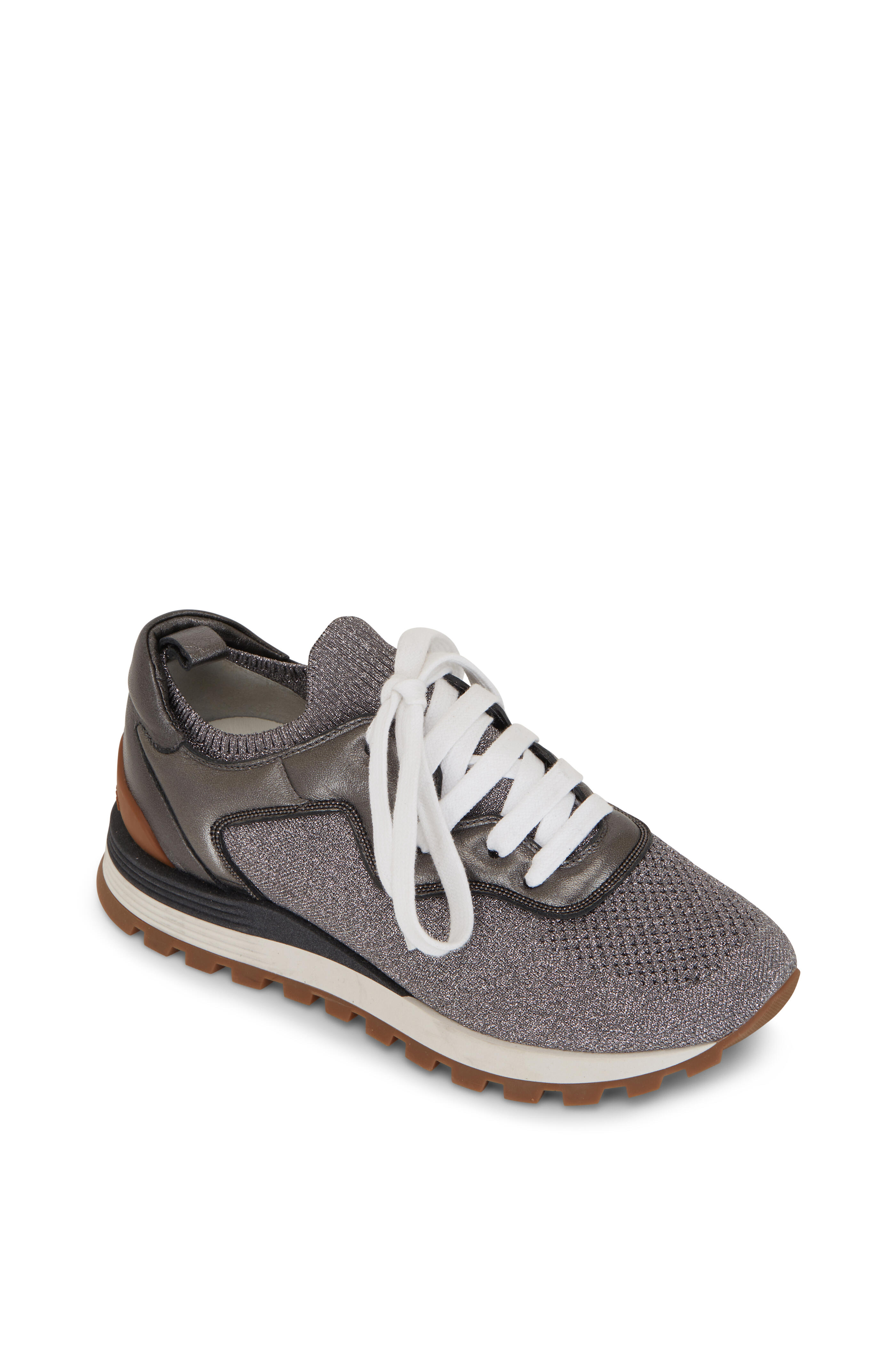 Brunello Cucinelli - Gray Stretch Cotton Jogger | Mitchell