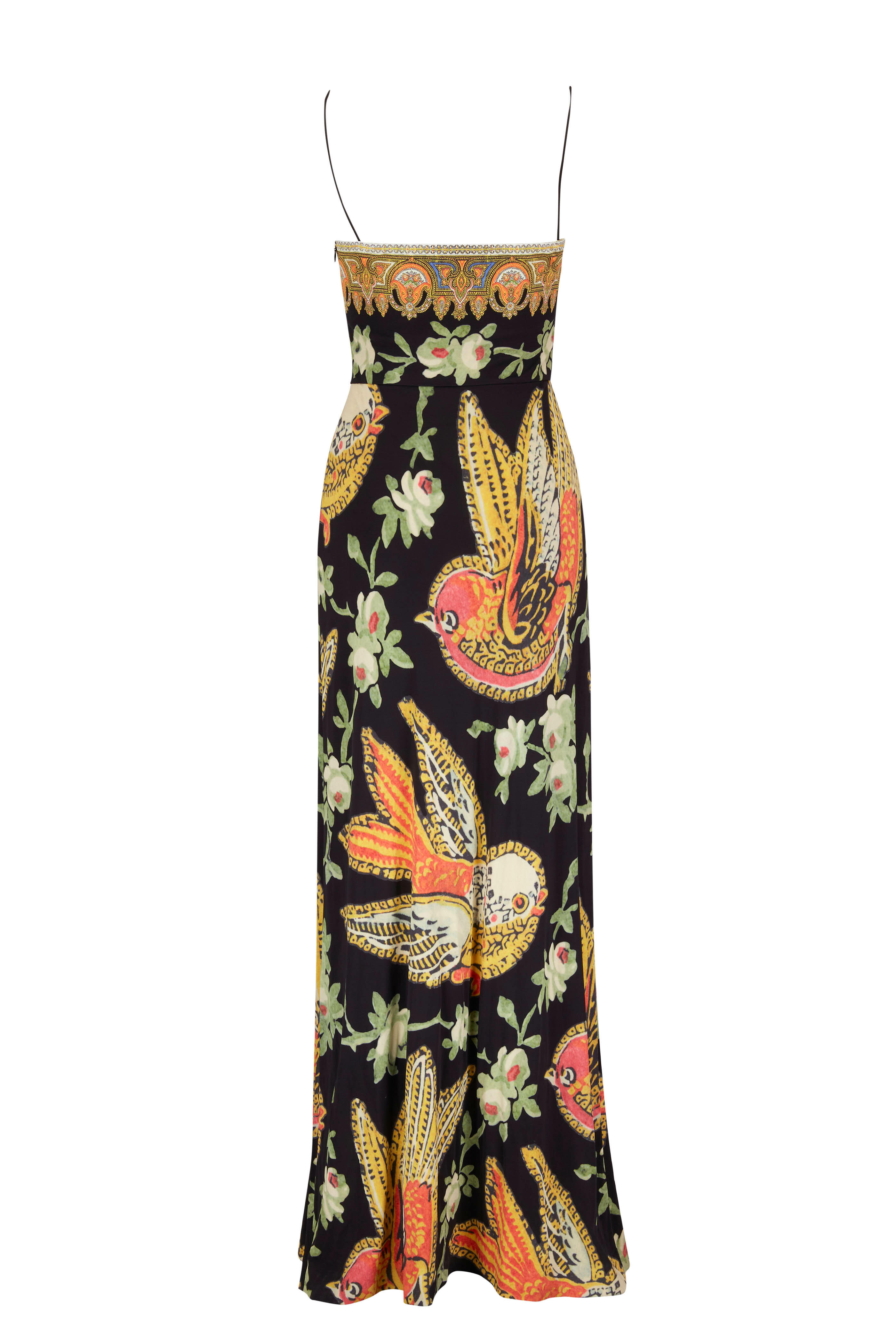 Etro - Black Patterned Maxi Dress | Mitchell Stores
