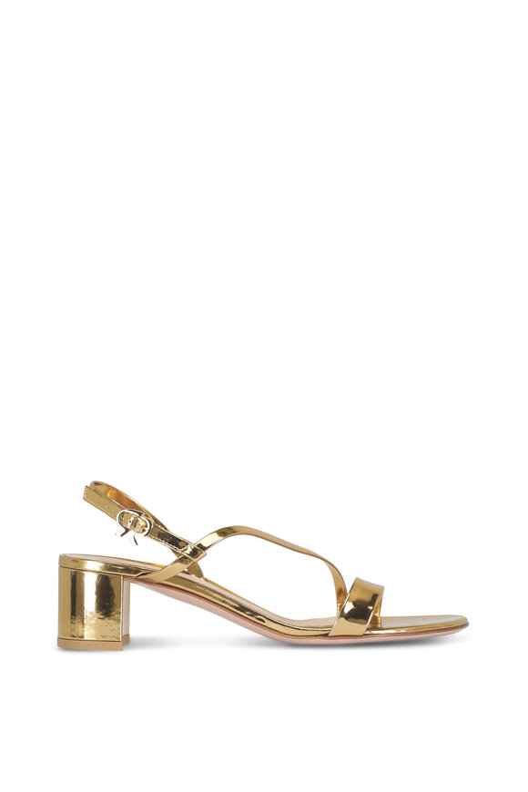 Gianvito Rossi Betsy Mekong Metallic Leather Sandal, 45mm - view 3