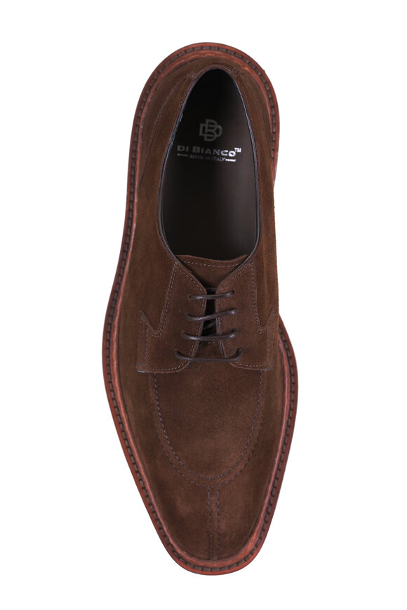 Di Bianco Panaro Mustang  Dark Brown Suede Dress Shoe - view 7