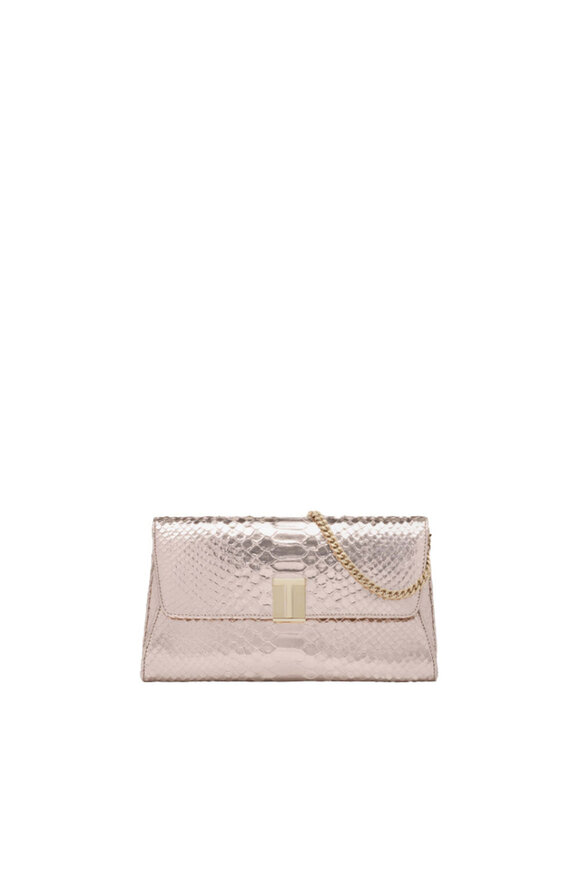 Tom Ford Rosé Laminated Stamped Clutch