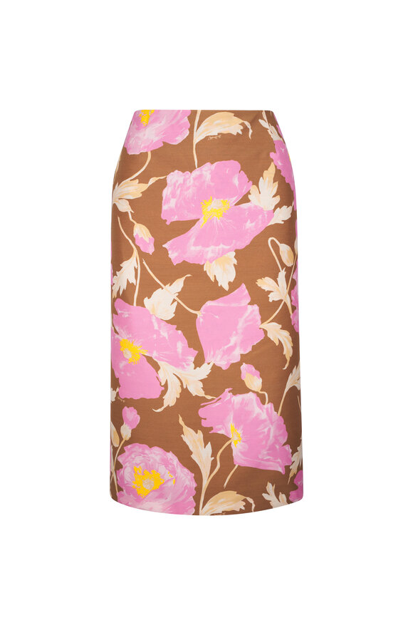 La Double J Cady Pink Mocha Pencil Skirt