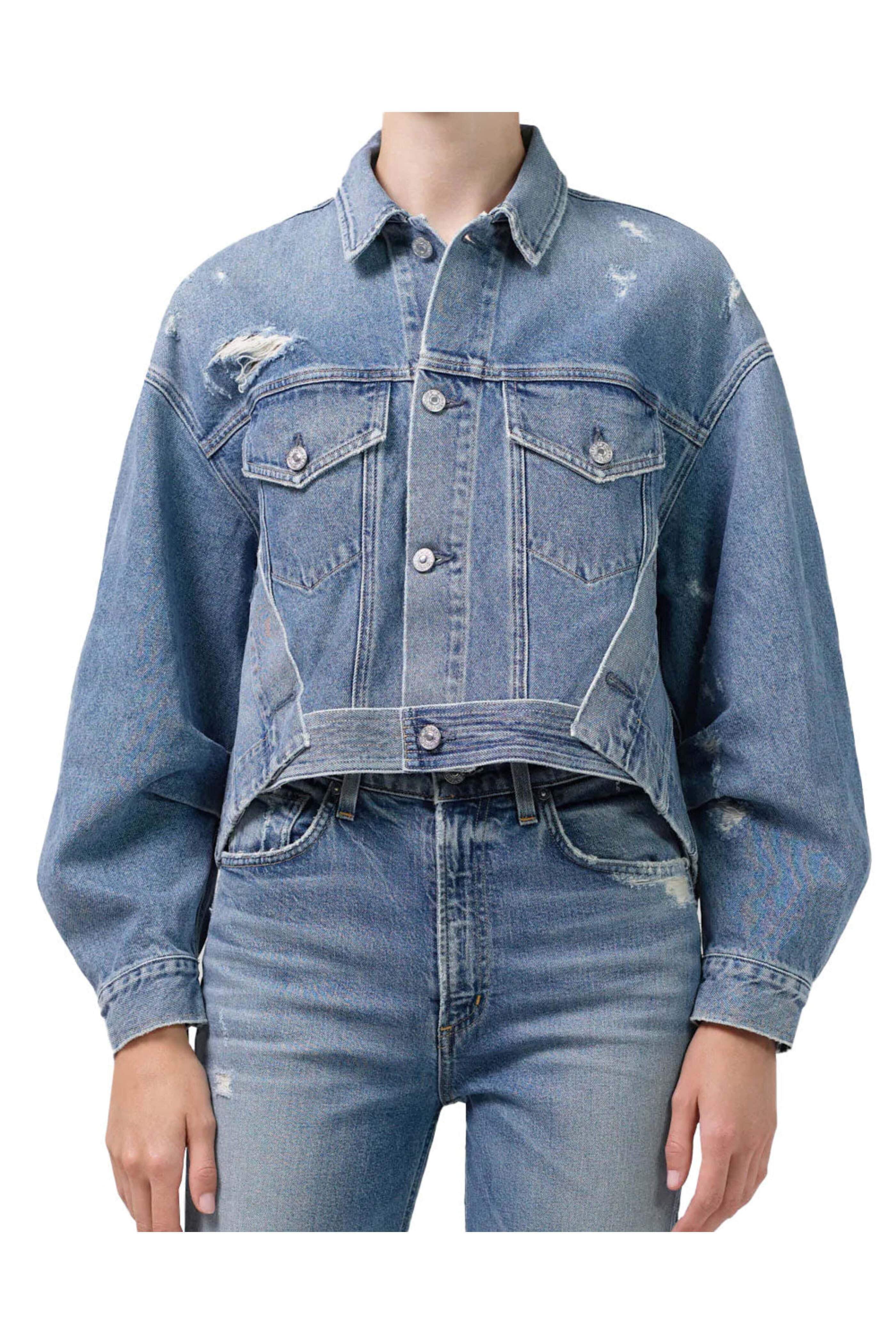 Citizens of Humanity - Yael Reworked Denim Jacket in Dove