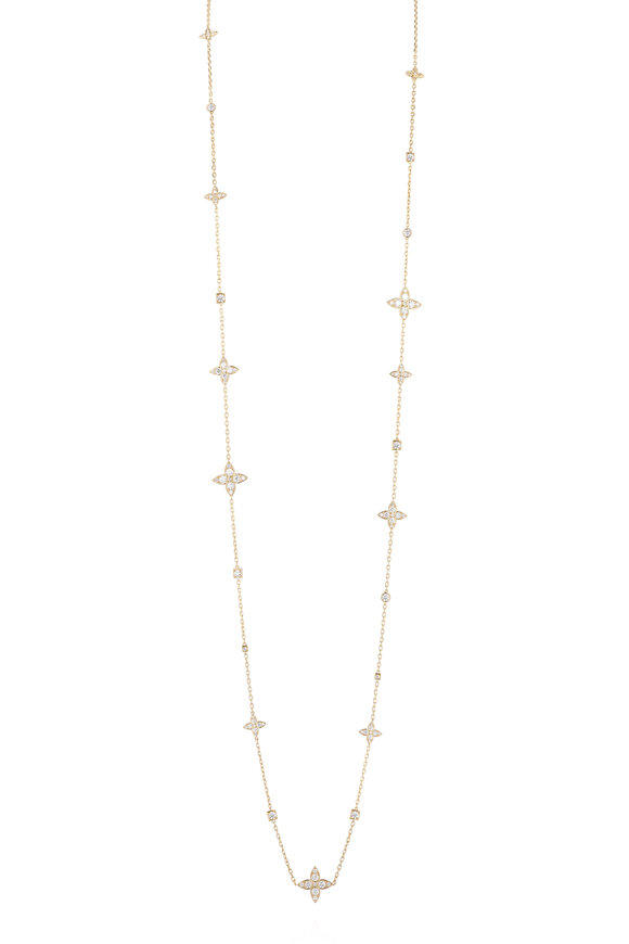 Mariani 18k Yellow Gold Lucilla Diamond Classic Necklace - view 1