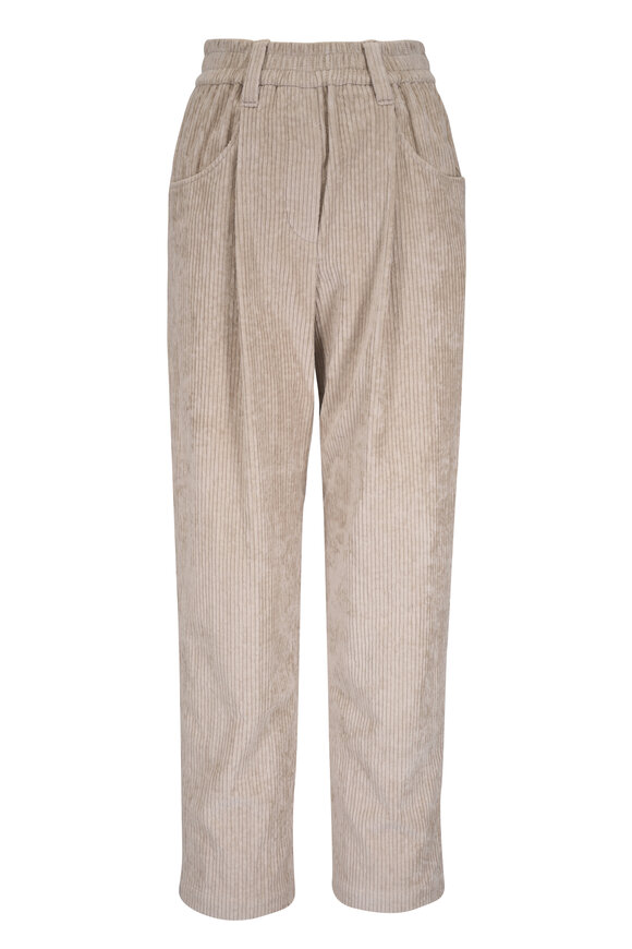 パンツ BRUNELLO CUCINELLI FW25 REGULAR PANTS (MG507P8983 C002) Brunello Cucinelli - Brown Gabardine Italian Fit Pant