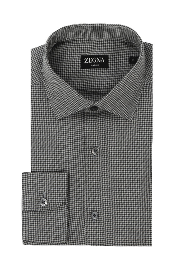 ビッグ割引 - Zegna Gray Stores Mitchell | Shirt Sport Cotton & Cashmere メンズウェア
