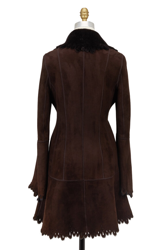 Viktoria Stass - Ebony & Brown Shearling Coat