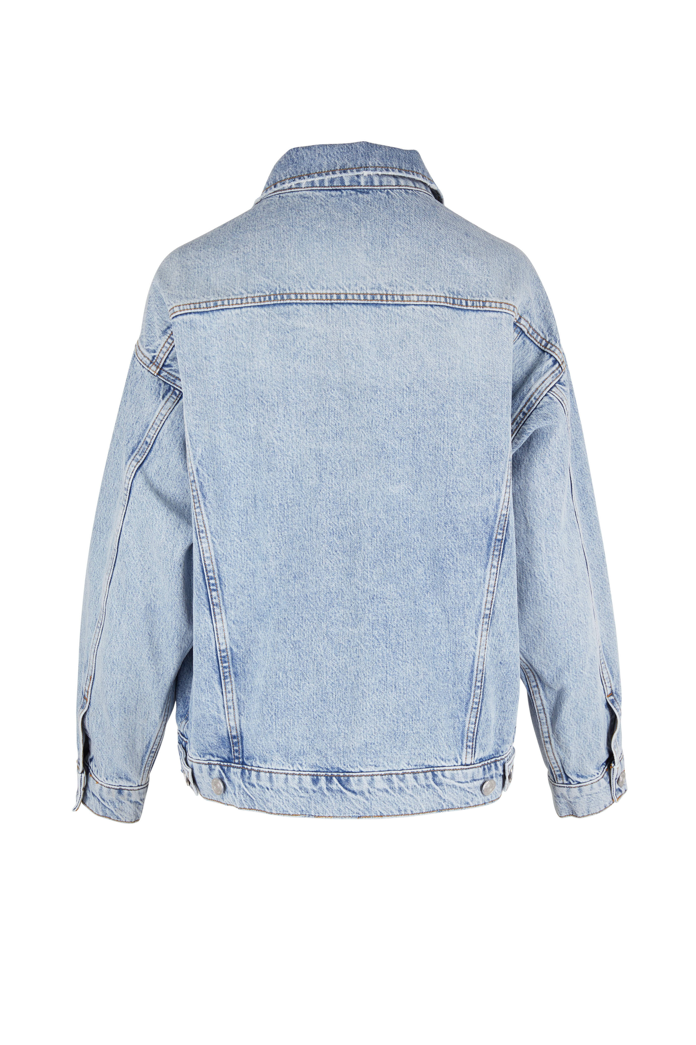 Frame - Oversized Light Blue Denim Jacket