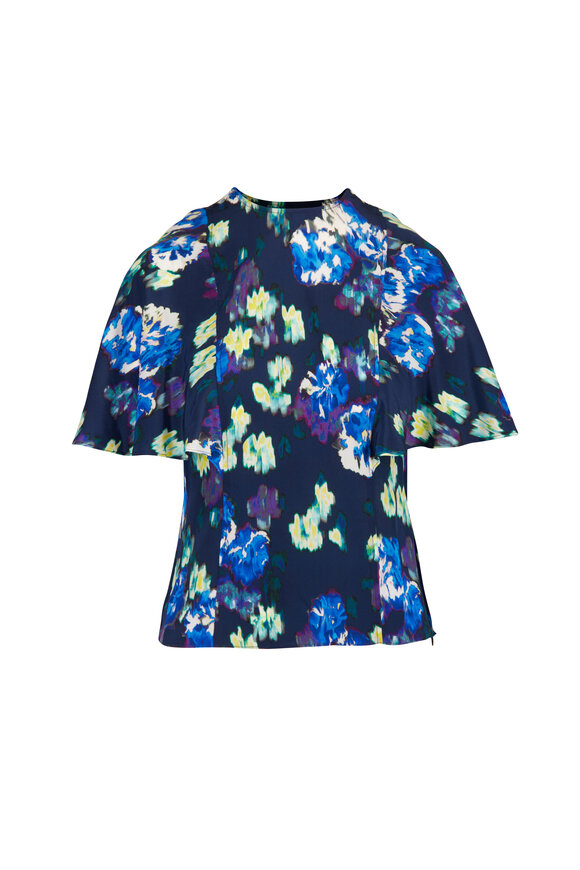 Ulla Johnson Ada Evening Bloom Silk Blouse - view 1