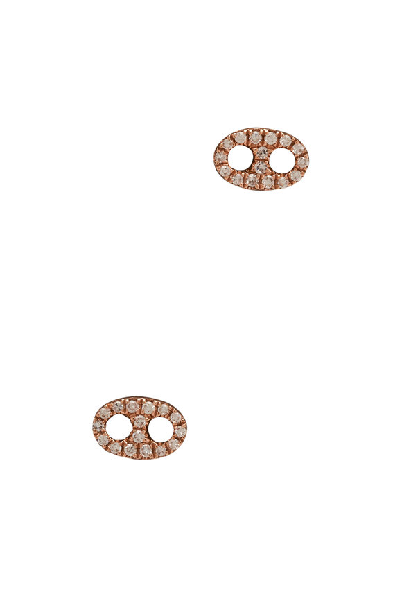 Kai Linz Diamond Shiplink Stud Earrings