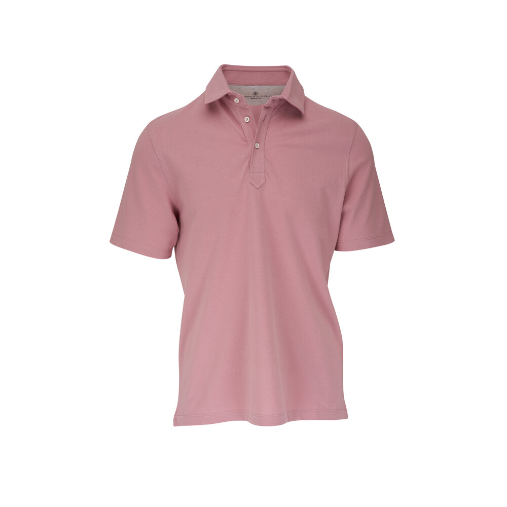 Veste En Cuir Brunello Cucinelli Rose Sourd Taille 50 (US14) - Occasion Très Bon état - Italie