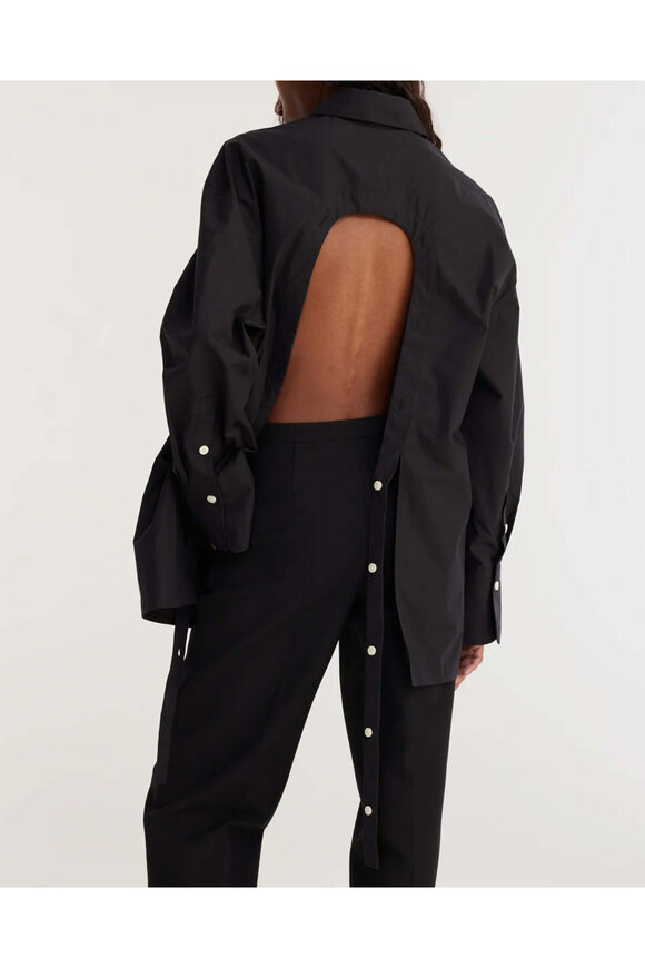 Rohe Frames Noir Open Black Shirt - view 5